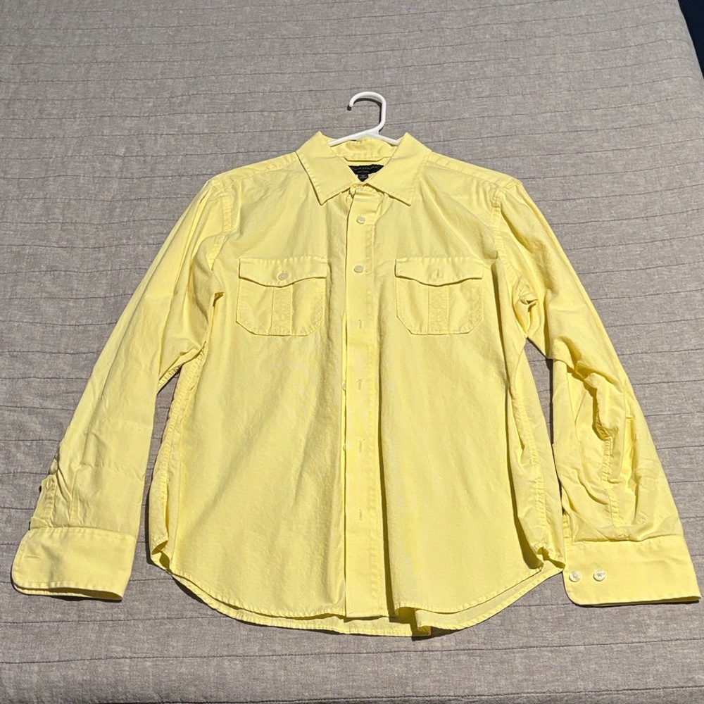 Banana Republic Yellow Casual Button Down Shirt